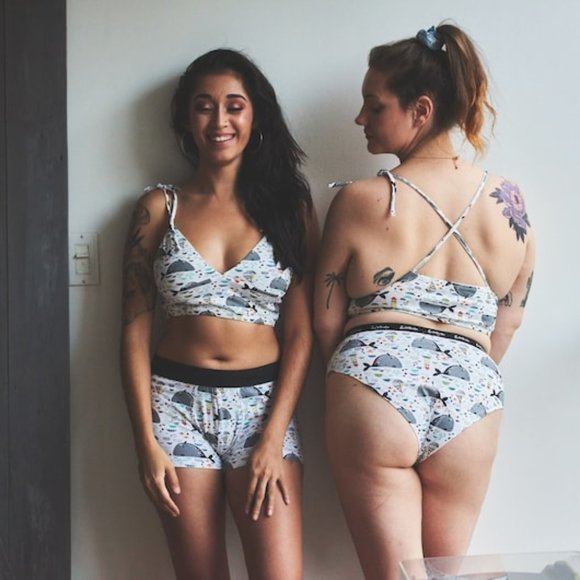 Organic Cotton Bralette Crop Top Tank Top - Picture 1 of 3